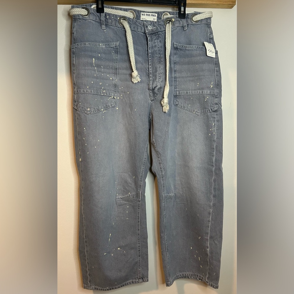 Free People Gray Women's Jeans